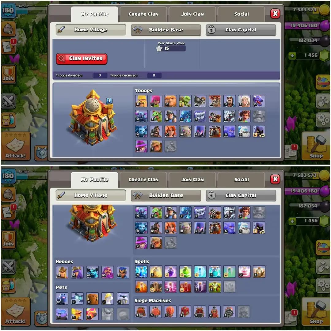TH 16 QUALITYFULL ACC✦ HIGH DFC✦HERO|60|60|44|50|21✦FREE NC✦HIGH EPIC✦ 8 PRT AND 7 SIGE HIGH LEVEL ✦EVERY SIDE HIGH