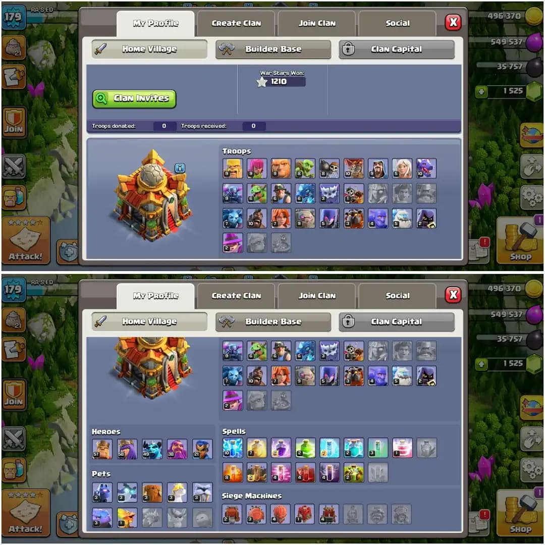 TH 16 HIGH EPIC ACC✦EVERY EPIC HIGH LEVEL✦HERO|57|58|49|38|21✦NC YES✦7 PET ✦HIGH DFC✦WOW PROFILE✦ 5 HERO SKIN