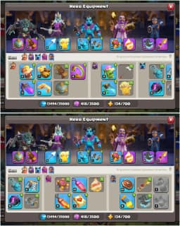 200% MAX |NOTHING LEFT| TH13 FULL MAX ➤ALL EPIC HIGH ➤HEROES: 75-75-50-50-25 ➤NC YES ➤862 WS ➤6B ➤XP-165 | EMAIL CHANGE AVAILABLE