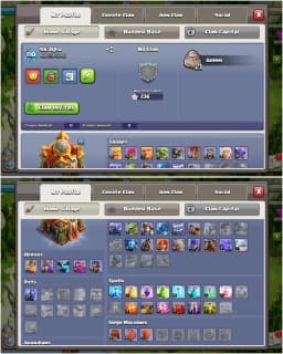 NC FREE ➤TH16 SUPER ACCOUNT ➤236 WS ➤110 WS ➤HEROES: 44-32-27-14-2 ➤FA-17/SB YES ➤SIEGE ➤GOOD TROOPS ➤FULL ACCESS