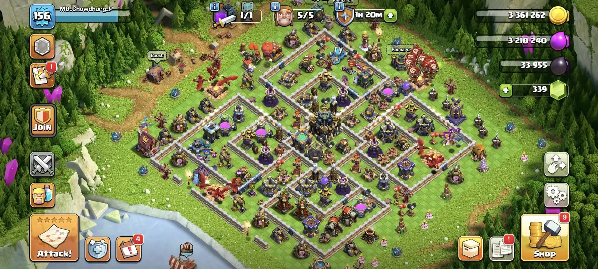 TH17 GREAT DONATION ➤902 WS ➤XP-156 ➤6X PETS ➤HEROES: 56-63-33-32 ➤STRONG DFC ➤GOOD TROOPS ➤EMAIL CHANGE AVAILABLE