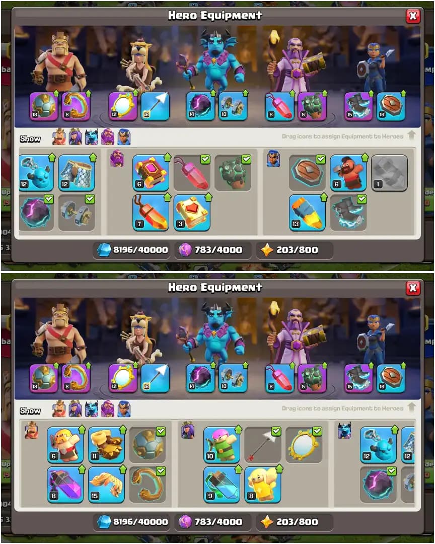 TH17 BEST DONATION ➤GD DFC ➤ALL EPIC AVL ➤HEROES: 21-30-13-12 ➤NC YES ➤XP-123 ➤6X SIEGE | 359 WS ➤264 MEDALS | FULL ACCESS