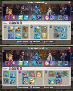 BASE ALMOST MAX | TH16 NEAR MAX | PURPEL WALL | NC FREE | HEROES: 50-50-34-25 | XP-146 | 413 WS | GD TROOPS | FULL ACCESS | BEST DEAL