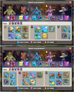 6050 GEMS | TH17 NEAR  MAX | GG-MAX | MAX EPIC | HEROES: 92-95-57-66-42 | NC YES | MAX DFC | PURPLE WALL | XP-197 | 6B | FULL ACCESS