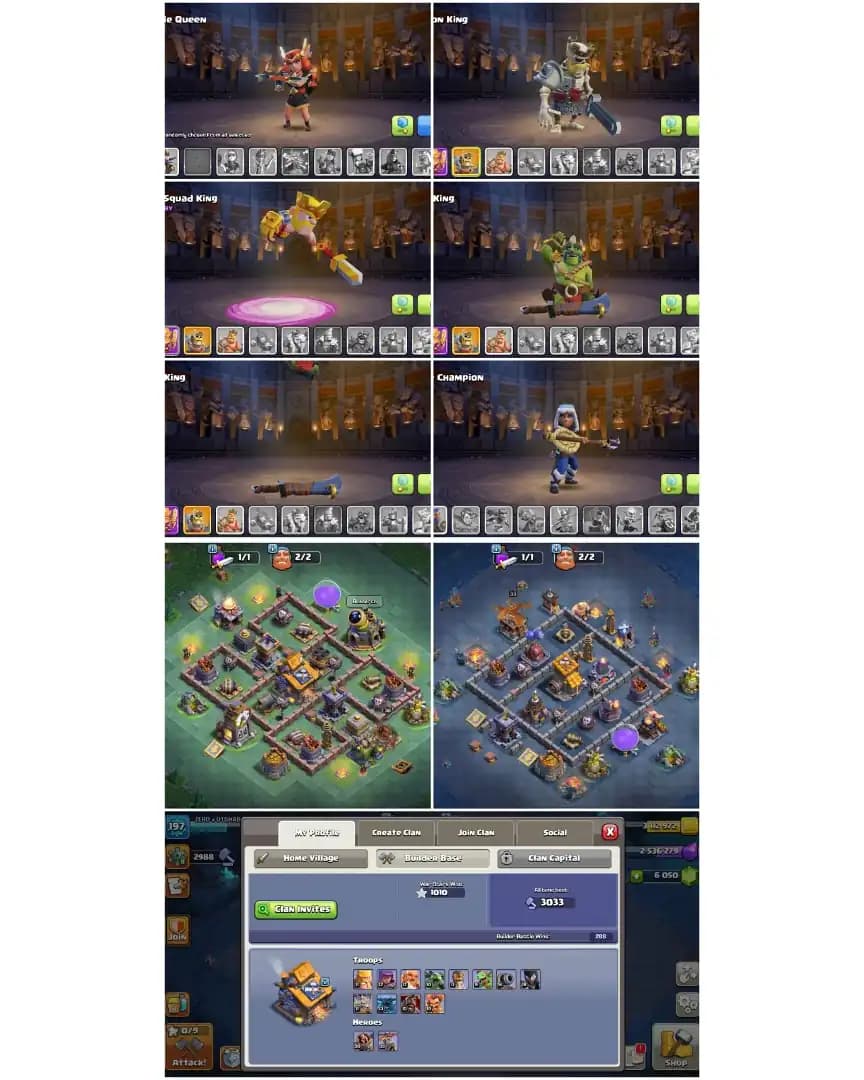 6050 GEMS | TH17 NEAR  MAX | GG-MAX | MAX EPIC | HEROES: 92-95-57-66-42 | NC YES | MAX DFC | PURPLE WALL | XP-197 | 6B | FULL ACCESS