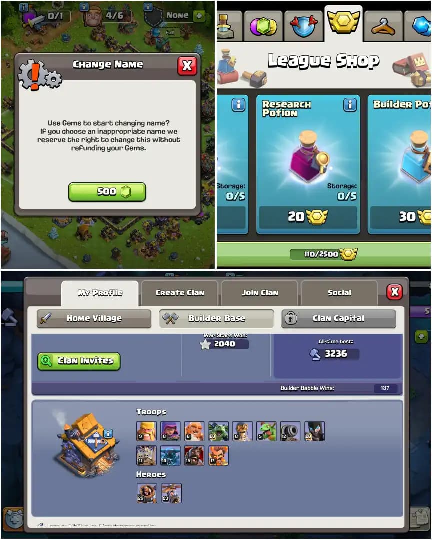 Th17 100% max Out>Th18 New ➤Nc Yes ➤Heroes: 100-100-77-75-50 ➤3 Epic Max Almost ➤2040 Ws ➤Full Access ➤Very Best Deal
