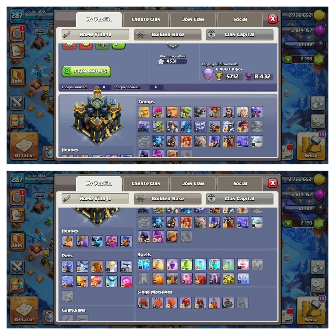 Happy Christmas 🎄 Us Local Super Rare Account ✨ 4500 Ws 🔥 Th 17 Super Rare ✨ Huge Hero Skin+Scenery 🔥 Epic Equipment 🔥 Huge Collection