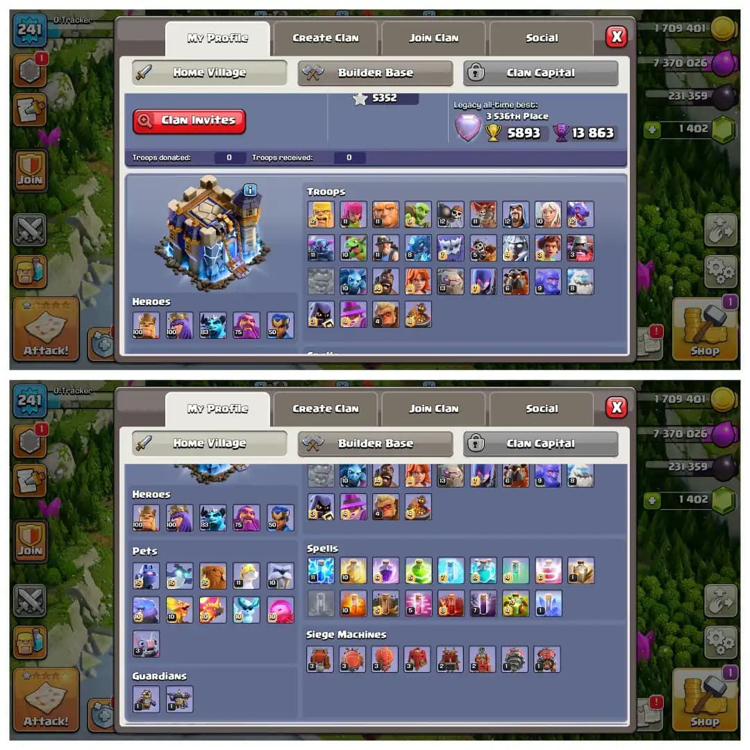 Christmas Offer 🎄 Th 18 Super Account ✨ Almost Max 🔥 5 Epic Max ✨ Heros 100-100-83-75-50 🔥 Super Quality Account ✨ Big Discount 🔥 Super Collection