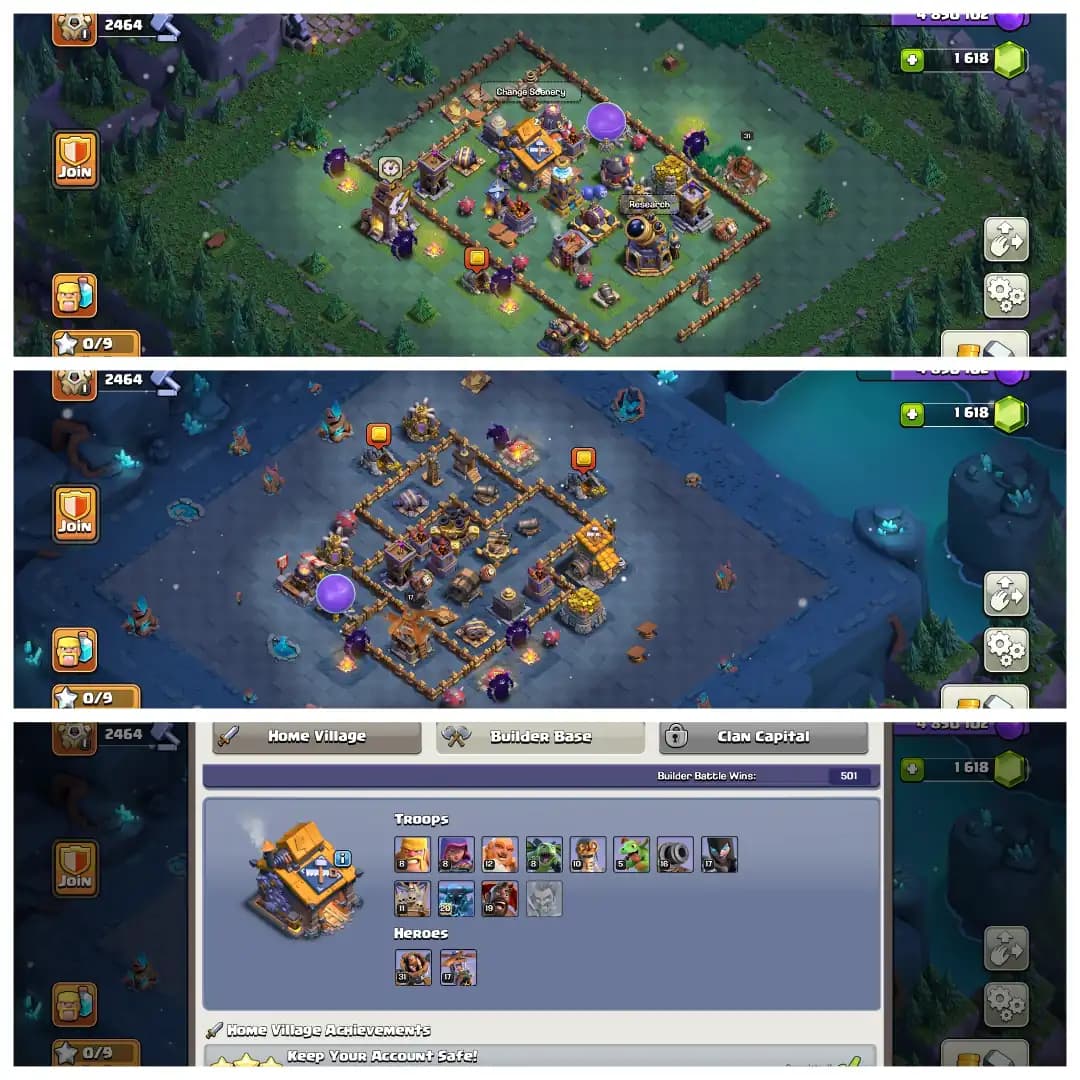 Christmas Offer🎄Th 17 Super Account🎄Almost Max🎄Heros 100-100-73-75-50 🔥 High Epic Equipment 🔥 Super Quality Account ✨ Big Discount