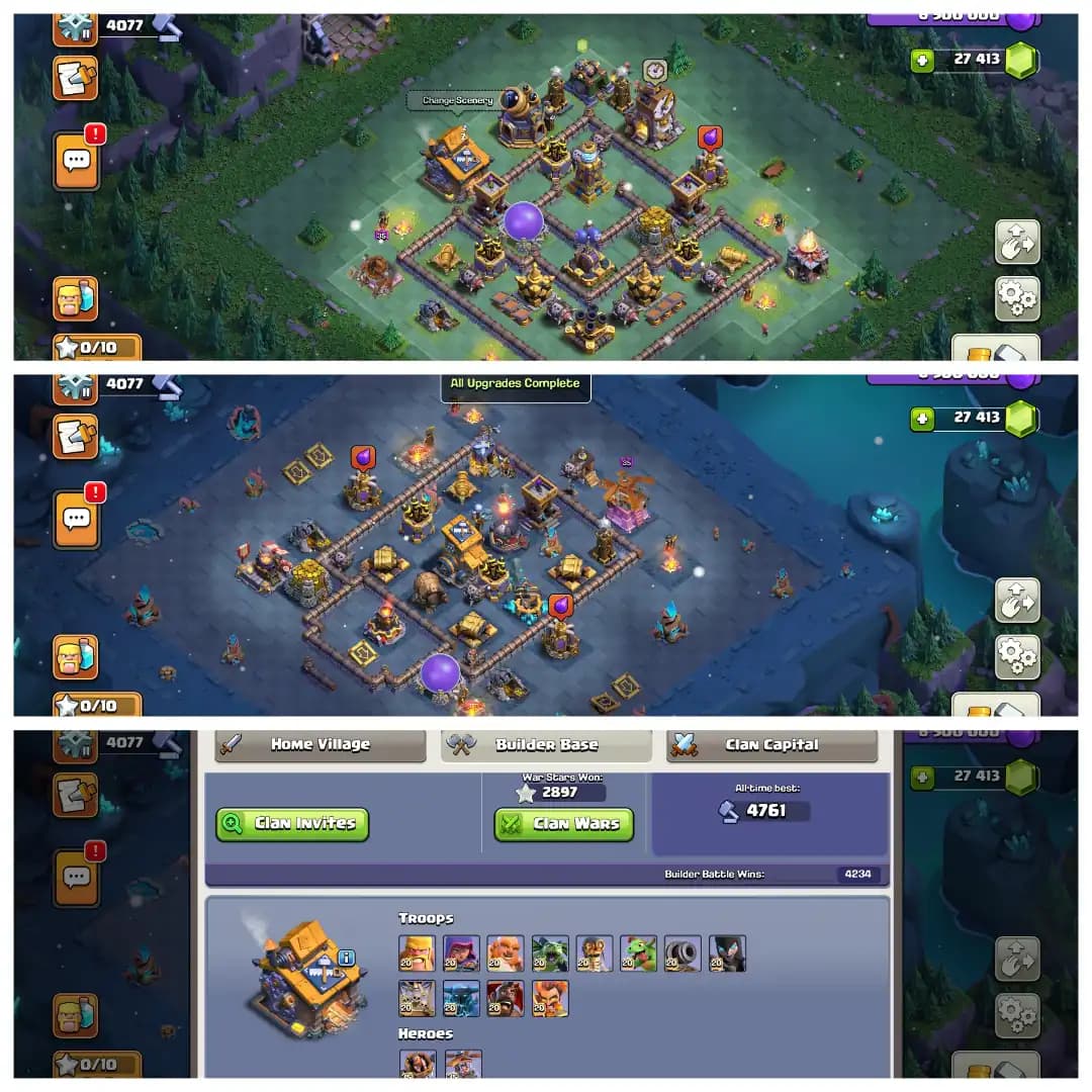 Christmas Offer🎄Th 18 High Gems Account🔥 28.4K Gems ✨Almost Max  Account  ✨ Heros 100-100-75-75-50 🔥 Super Quality Account ✨ Big Discount