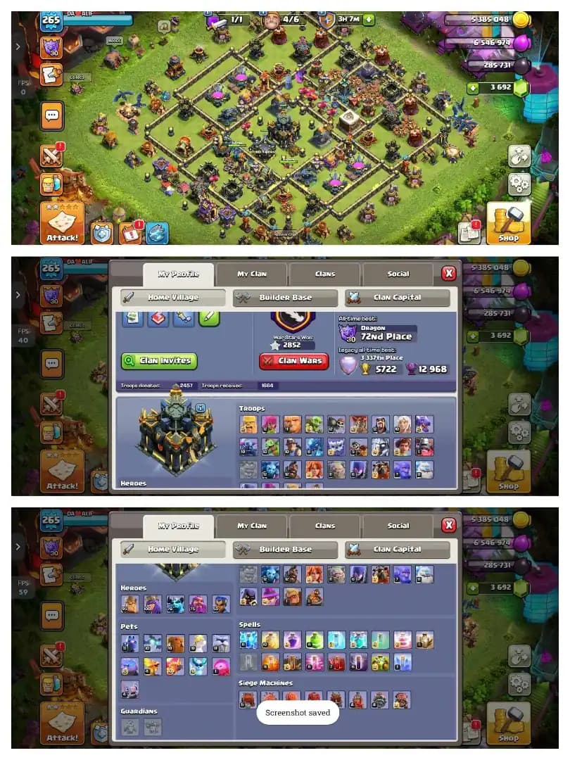 EXP-265 ➤TH- 17 ALMOST BASE MAXED ➤2 HERO | 1 EPIC MAX OTHERS HIGH ➤ ➤HEROS- 89-96-75-75-50➤6 EPIC EQUIPMENT ➤ MADEL- 1303 ➤NC- YES