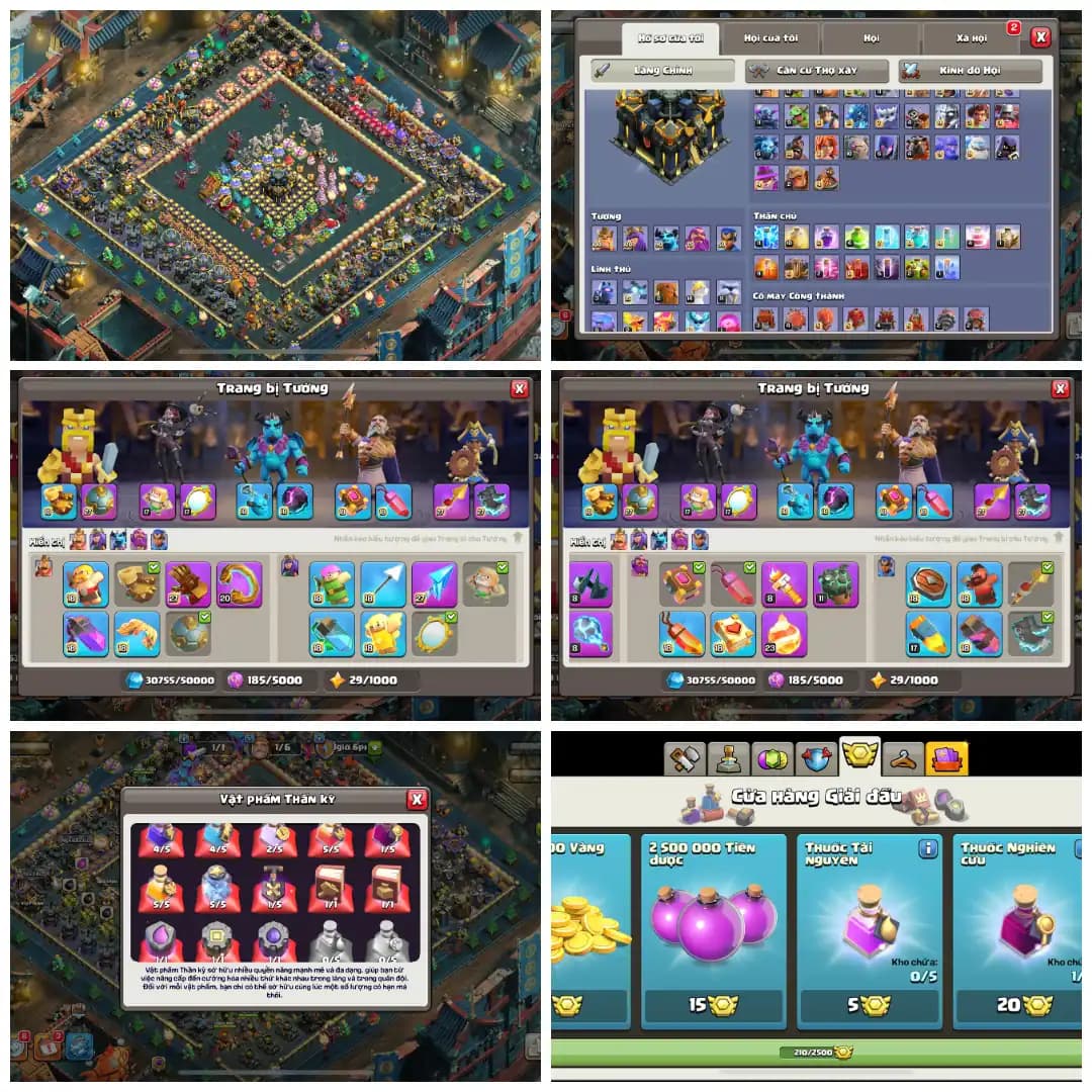 Th17 Fully Max ➤ Heros - 100-100-90-75-50 Full Max➤ 5 Epic Equipment Max  ➤10 Skin ➤High Seas Scenery   ➤ Full access ➤ BEST-DEAL