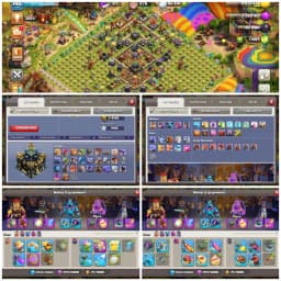 TH17 Fully Max | Heroes: 100-100-75-50 | Max Pets | Max Defs Full | Wall 100% Max | Equipment 8 23+lvl Epic | XP 190 | Full Access