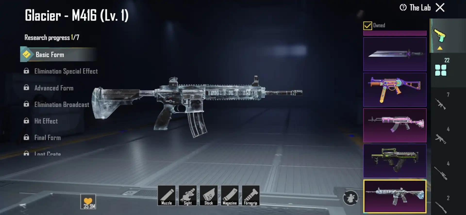 -Glacier-Lvl 76-Collection lvl 53-24 upgradeable guns