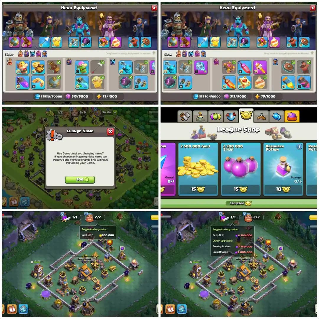 TH18 MAXED ➤5 HERO MAX | 7 EPIC MAX ➤HEROS- 105-105-95-80-55➤XP-250 | 12 EPIC ➤ MADEL- 242 ➤NC- 1500