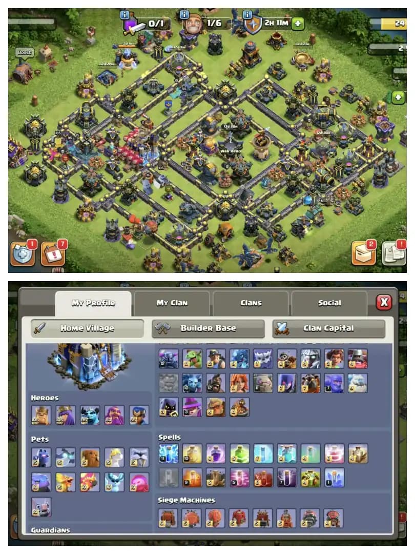 EXP-280 | TH18 MAX | TH18 5 HERO | 5 EPIC MAX OTHERS HIGH | HEROS- 105-105-95-80-55 | 14 EPIC EQUIPMENT | NC-FREE