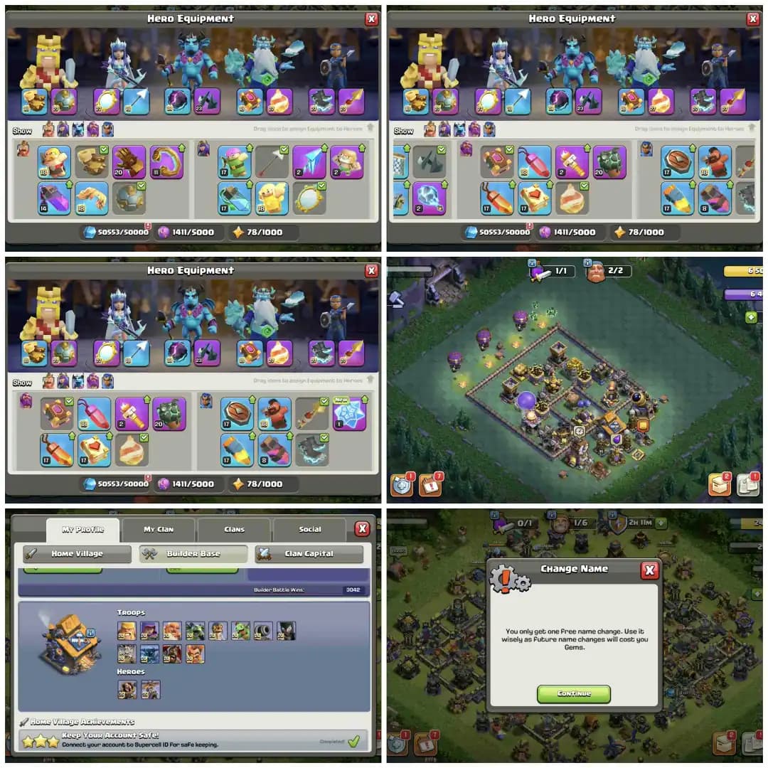 EXP-280 | TH18 MAX | TH18 5 HERO | 5 EPIC MAX OTHERS HIGH | HEROS- 105-105-95-80-55 | 14 EPIC EQUIPMENT | NC-FREE