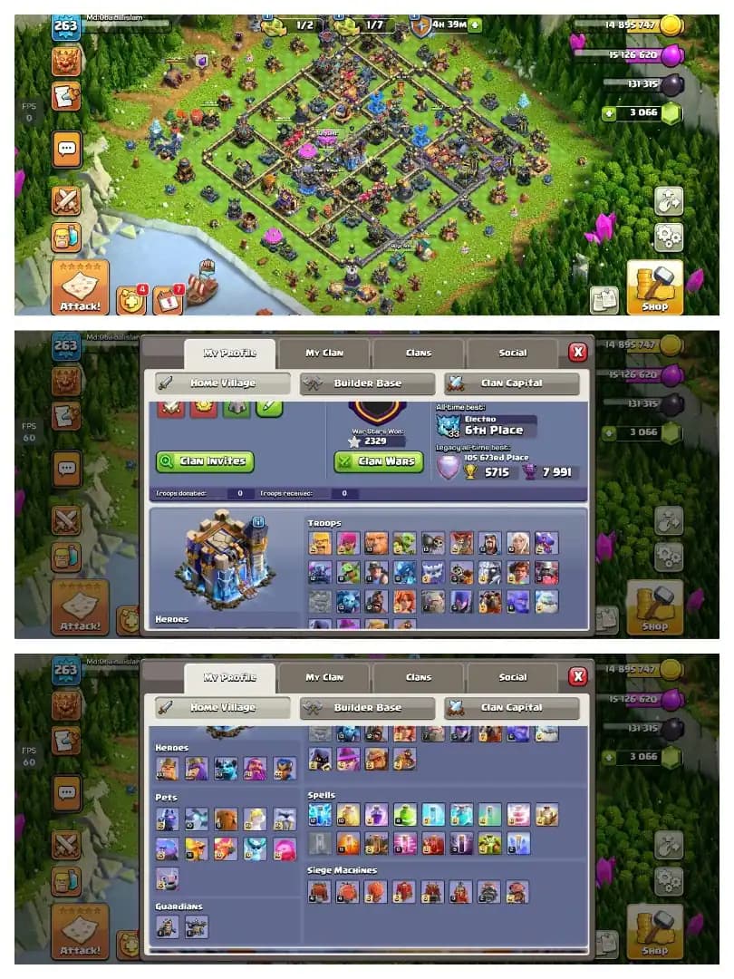 EXP-263 | TH18 ALMOST MAX | MAX HERO | 6 EPIC MAX OTHERS HIGH | HEROS- 104-105-94-80-55 | 13 EPIC | NC-404 | MADELS-404 | FULL ACCESS