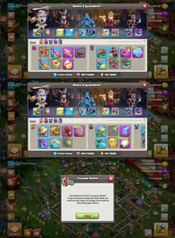 476 Rank || TH/17 Global  || 5 hero Max || 100% Max Wall & Dfc & Profile || Nc Yes || Paid Scenery || Huge Hero Skin || Full Access