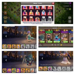 th:18-heros:100|100|77|76|50 | Skin:13 | max:equipment | nc:1000 | heros:upgrading | xp:246 | magic:items | gems:2866 | full:access | buyer-mail