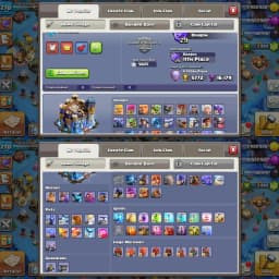 Stacked Th18 Near Max | All Epic Equipments Max | High War Stars-5025 | High XP-270 | 16K Legacy Cups | 29X OP Skins| 4X Scenery |CWL-1552