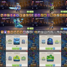 Stacked Th18 Near Max | All Epic Equipments Max | High War Stars-5025 | High XP-270 | 16K Legacy Cups | 29X OP Skins| 4X Scenery |CWL-1552