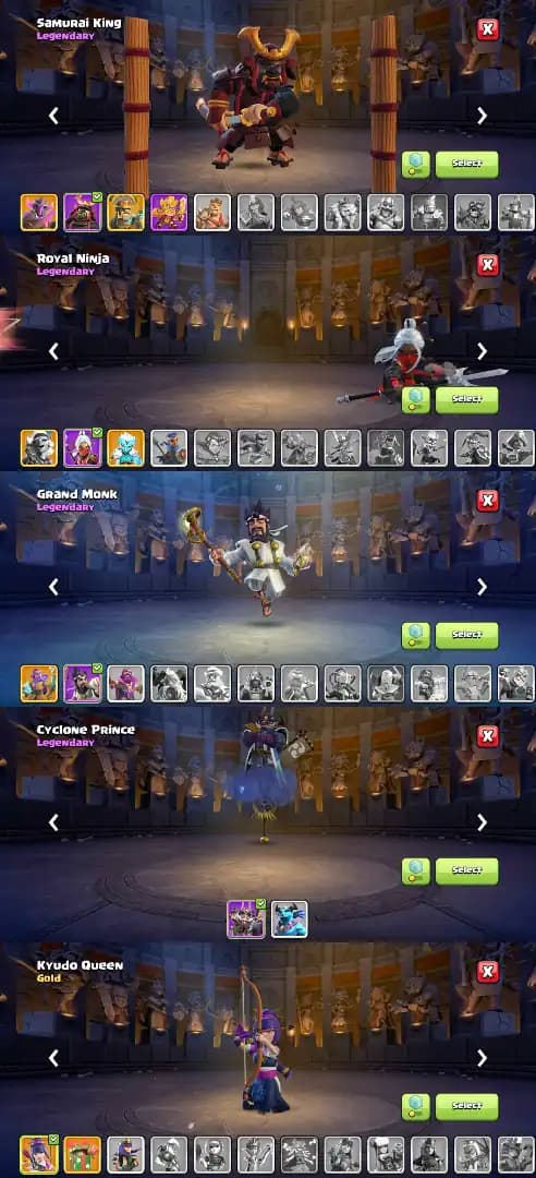 [Hot Offer] TH-18] [7X EPIC MAX] [NC YES] [HEROES: 100|100|88|75|51] CWL-479 | iTEMS] Xp-232 | 11X Skin | Full Access