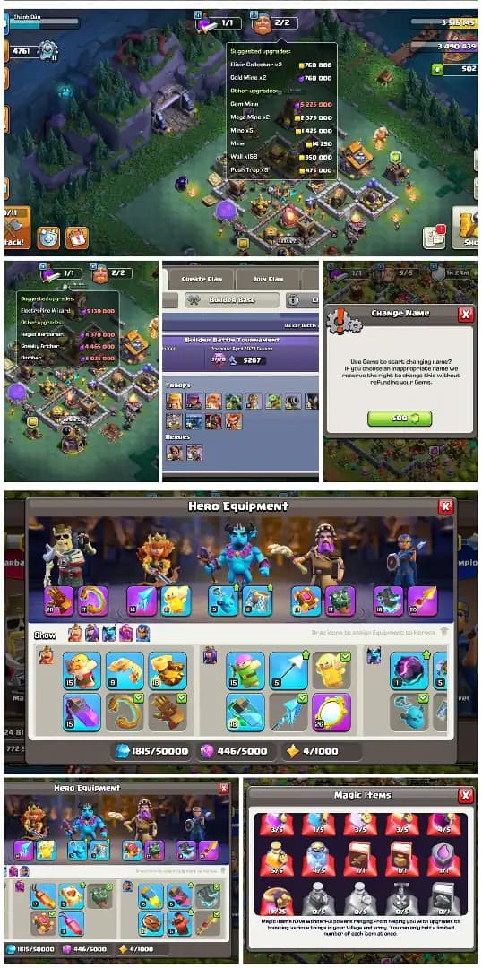 [Cheapest] TH 17 Almost Max || 4 HERO MAX || Max Troops || 244 XP || FULL LOADED TREE || B.B Max || Nc Yes || Full Access || Heroes: 100+100+71+75+50
