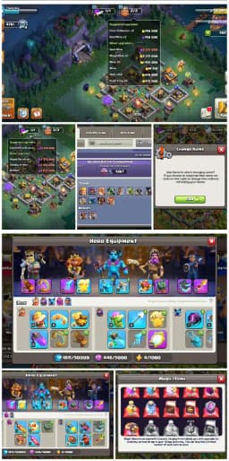 [Cheapest] TH 17 Almost Max || 4 HERO MAX || Max Troops || 244 XP || FULL LOADED TREE || B.B Max || Nc Yes || Full Access || Heroes: 100+100+71+75+50