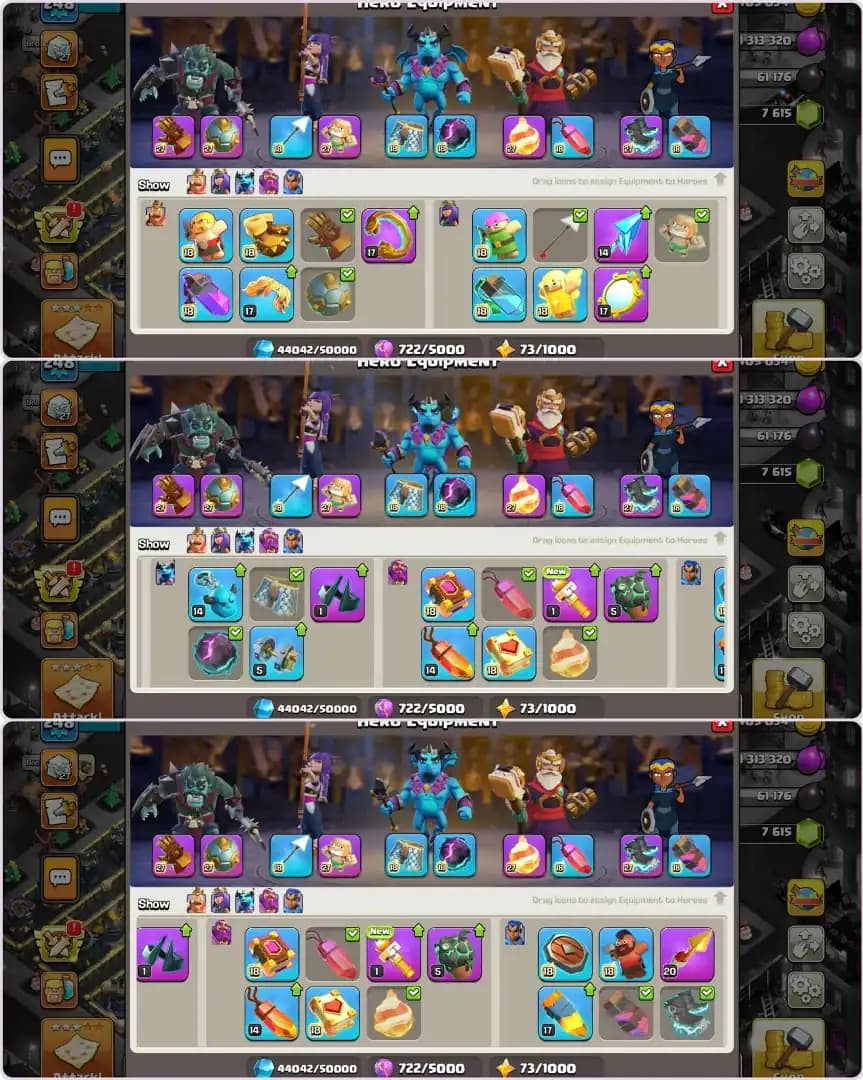 🎅 Christmas Offer 🎅 Top Class Max 🎄 TH-17 Full MAX 🎄 5X Epic Max 😍 All Heroes 😍 Profile Max 🔥 Lots Of Sceneey 🔥 B.B MAX 🔥 Full Access