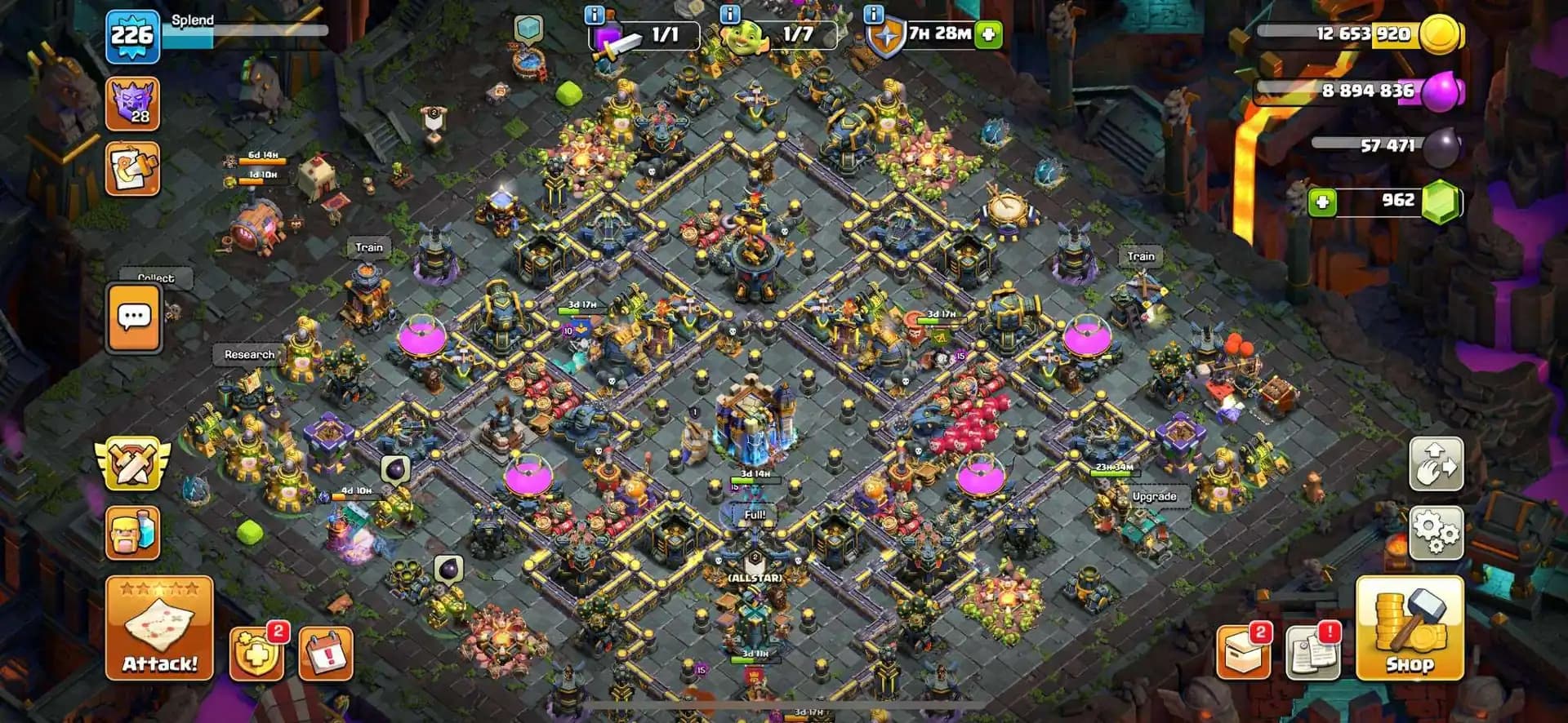 [TOP MAX DEAL] TH-18 MAX [5X HERO MAX] [9X EPIC MAXED] [ NC FREE] [MAGIC SET] [CWL MEDALS-340] AXP-226 [FULL ACCESS]