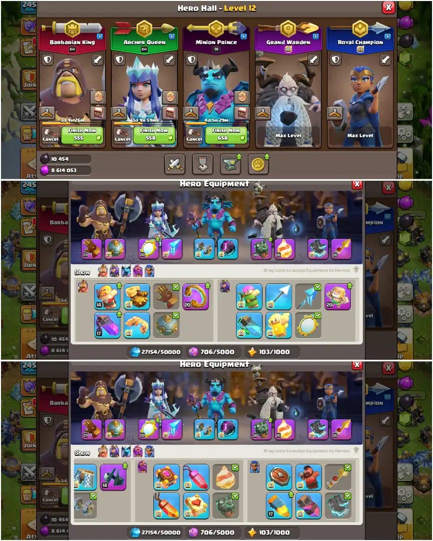 christmas Offer | Th18 Close Max | 5 Heroes 100% Max | 4 Epic Max | Max Dfc | Max Profile | Xp-245 | 2470 Ws | Full Access | Max Wall | Best Deal