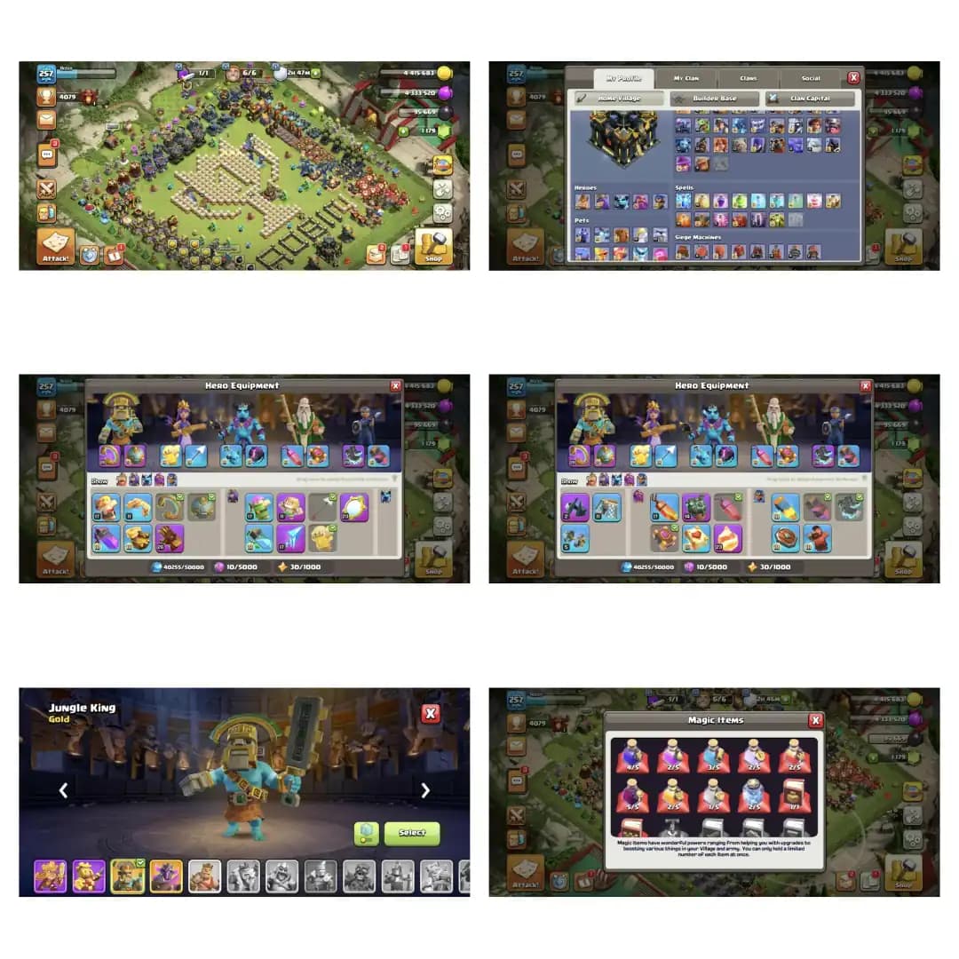 Market challenge price➤th 17 full max➤heros 100_100_79_75_50➤100% defence max➤paid scenery & 17 hero skin➤epic equipment