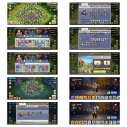 In hand stock➤th 15 fully max➤heroes: 90_90_65_65_40➤100% defence max➤12 hero skin➤high equipment ➤so many old obstacles | Full Access