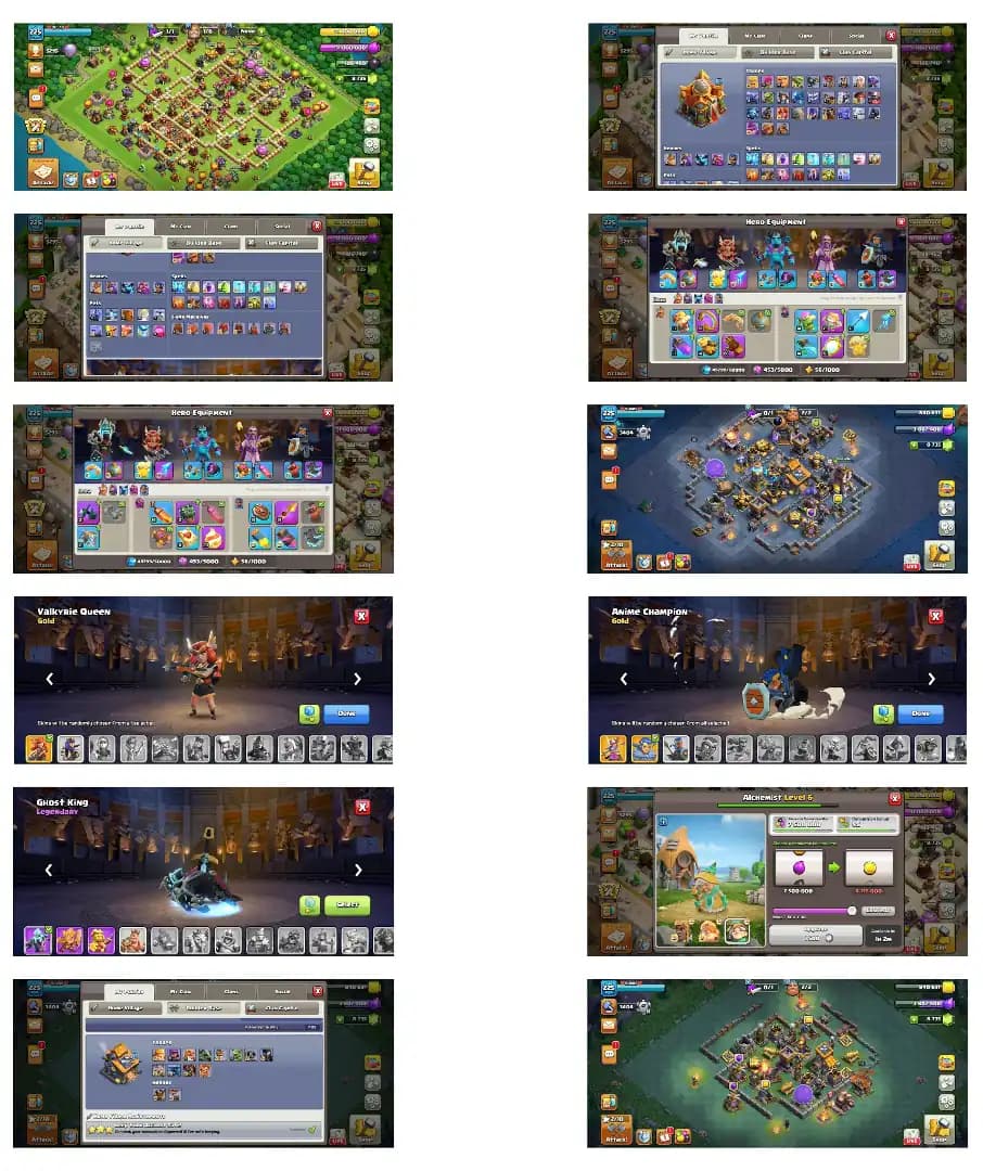 Cheapest Price ➤th 16 fully max➤heros 95_95_74_70_75➤100% defence & wall max➤3 epic equipment max➤paid scenery & skins➤Full Access