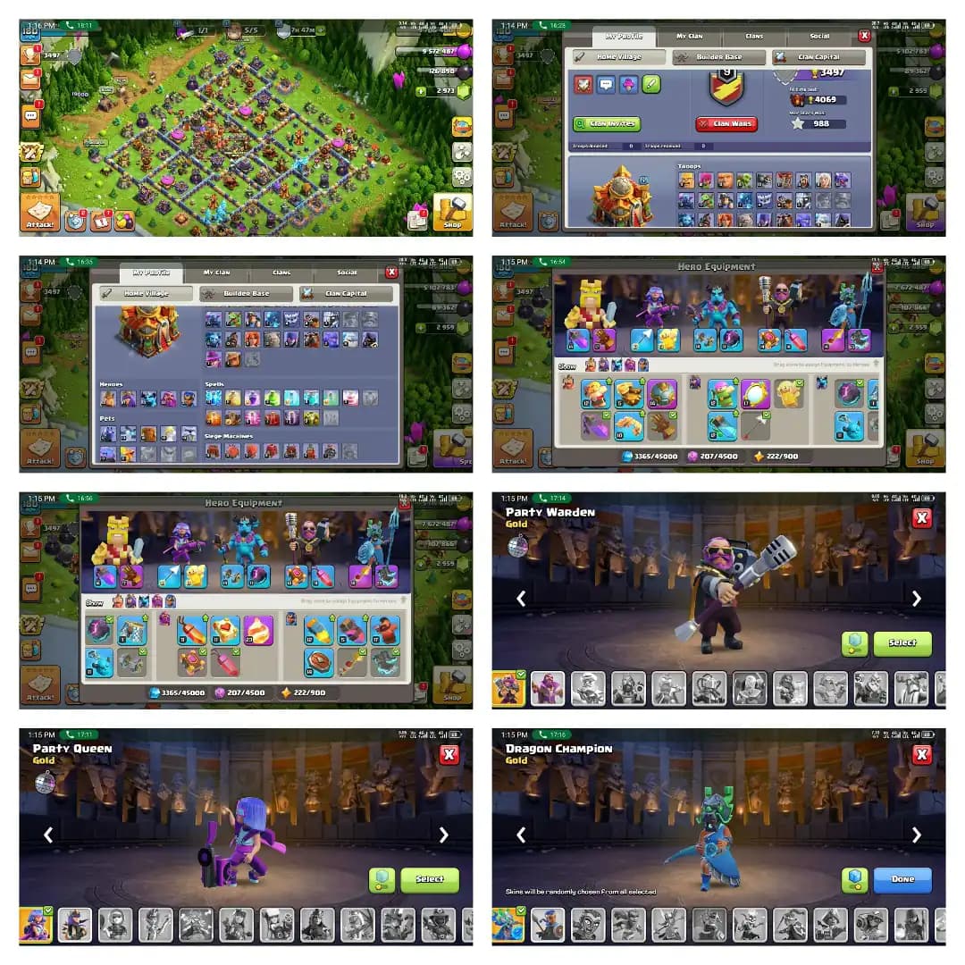 Very Cheap ➤th 16 full max➤heros 83_87_50_66_33➤96% defence max➤nc available➤good equipment➤instant delivery