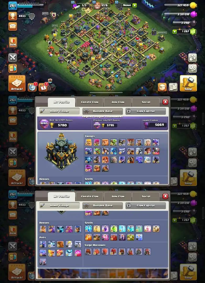 Both Site Max ▰ TH 17 MAX ▰ A to Z Max ▰ Almost 6 Epic Max ▰ Paid Scenery ▰ Full Access ▰ Best Deal