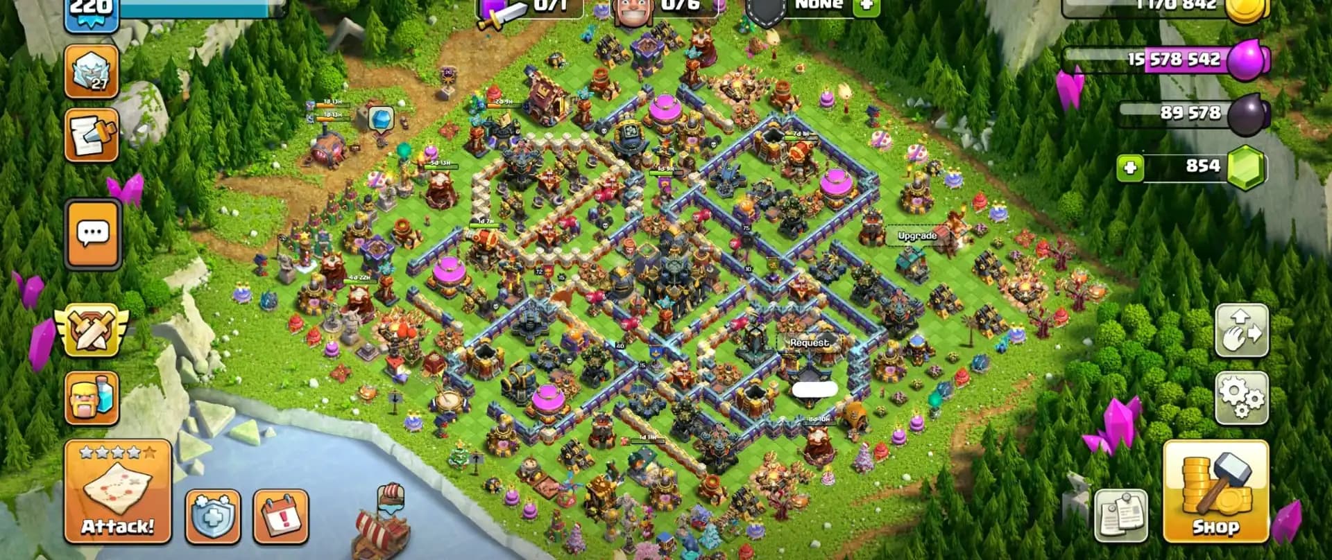 Christmas Offer | TH-17 NEAR MAX | HEROES-72|75|55|53|40 | HIGH LVL EPIC EQUIPMENT | Stronge DFF | Good Deal | Full Access