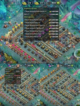 Super max | All Heroes max | 5x Scenry | Lots Of Skin | 4407 Ws | All Troops Max | Th17 Fully max | Best Deal | Xp-260 | Max Wall