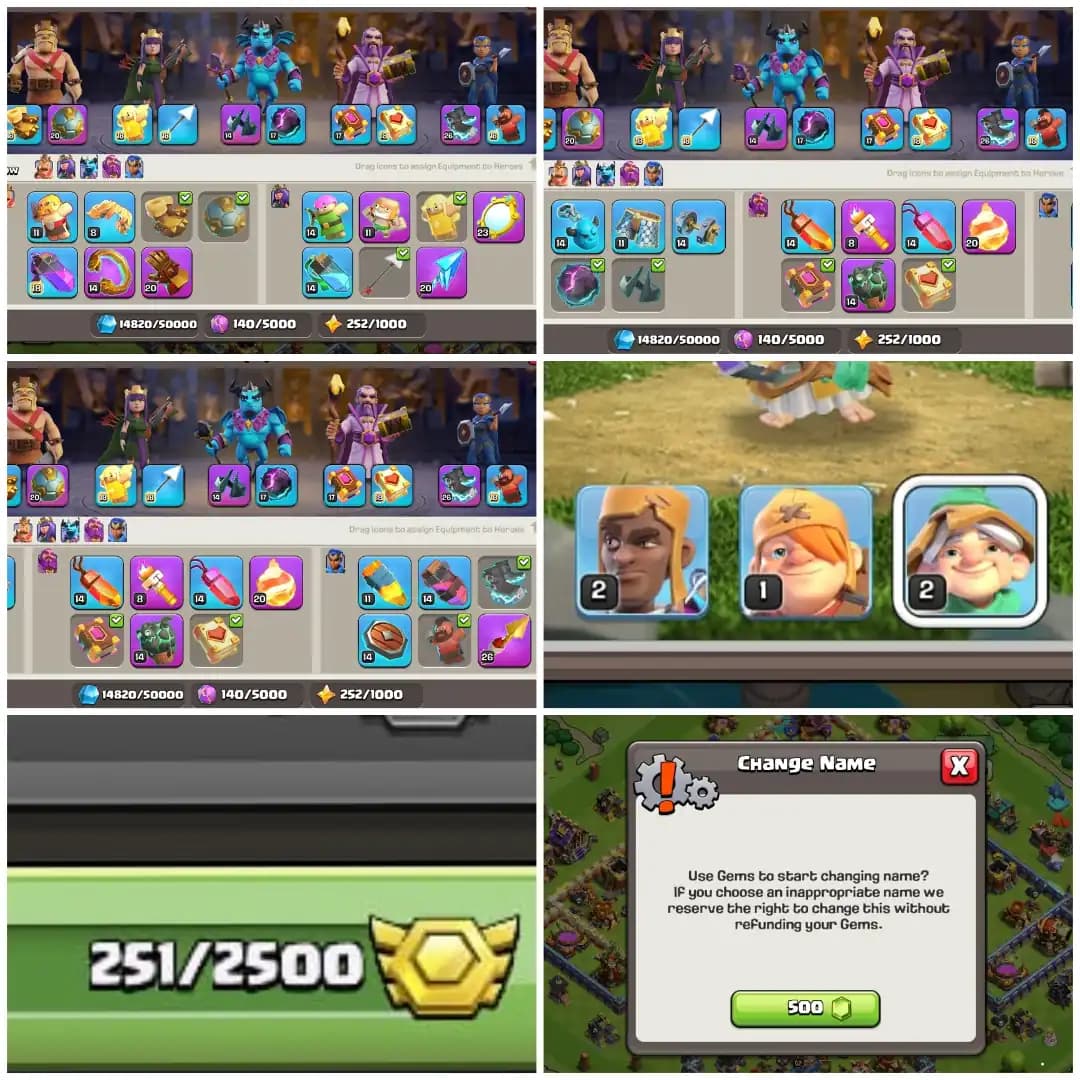 [SUPER CHEAP] EXP- 218 ➤ TH16 MAX➤ BK 89 AQ 90 PM 62 GW 70 RC 45 ➤ 12 EPIC EQUIPMENT 2 EPIC MAX ➤ NC- 500 ➤MADEL- 251 ➤LOT OF ITEM'S
