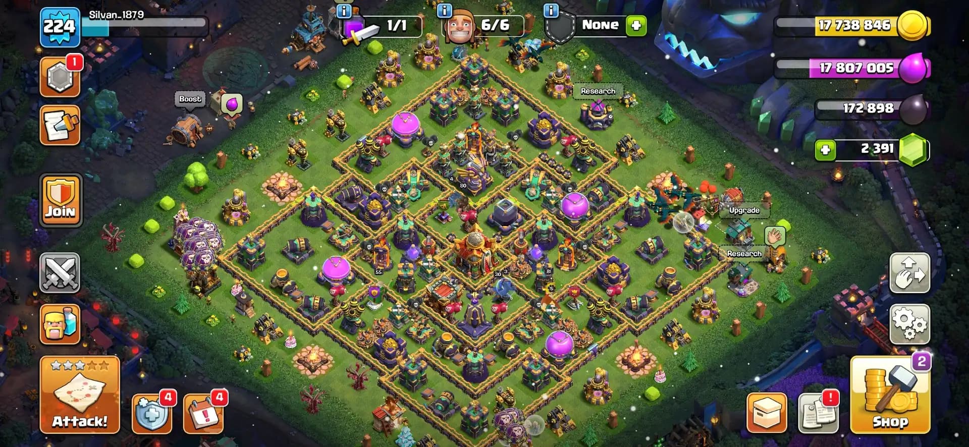 Christmas Offer🎄Th 16 Super Quality Account🔥Golden Wall👈Super Epic Equipment✨Heros 81-80-57-55-30✨Huge Collection