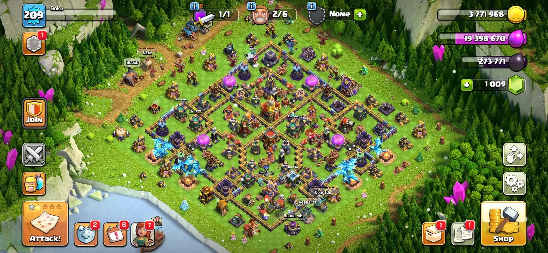 Christmas Offer🎄Th 16 High Quality Account👈Golden Wall✨Super Epic Equipment🎄Heros 82-82-48-65-40✨Huge Collection