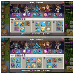 Christmas Offer🎄Th 17 Super Quality Account✨Heros 90-92-61-62-40👈Purple Wall✨Epic Equipment🎄Lab+Def Super Quality