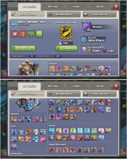World Best Deal | Th18 Max | 5x Heros All Max | Wall Max | Epic:11 AVL | Nc:1000 | Gems:11000 | 3× Scenary | 7×Skins | Old Object Available