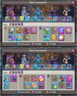 World Best Deal | Th18 Max | 5x Heros All Max | Wall Max | Epic:11 AVL | Nc:1000 | Gems:11000 | 3× Scenary | 7×Skins | Old Object Available