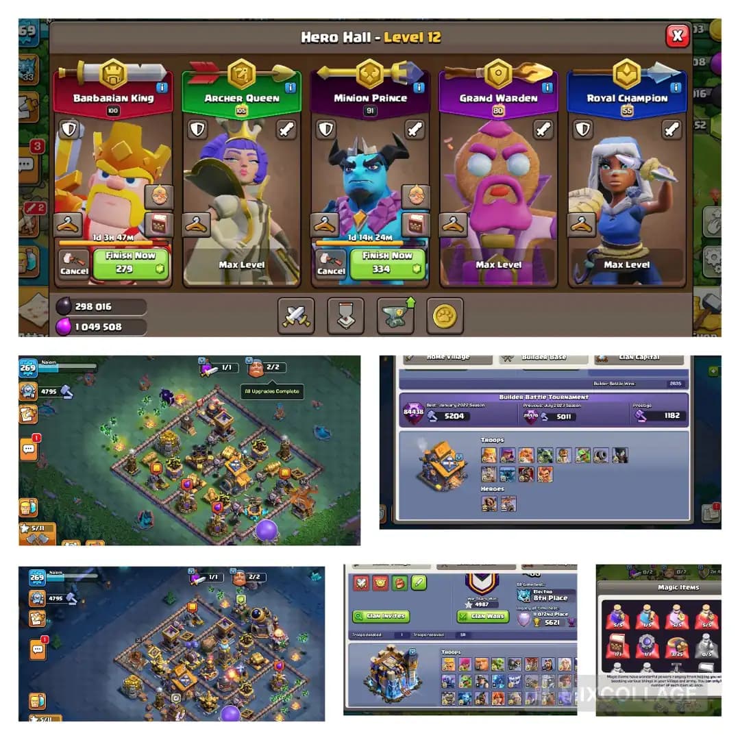 th:18 Max Wall heos 100 105 91 80 55 Equipment Max war star 4987 / gems 5917 NC 500 builder Full max/ safe access