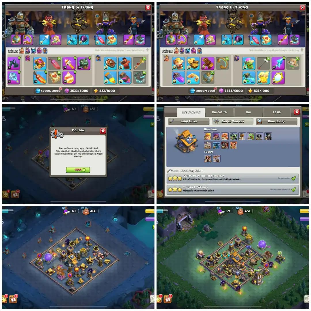 [SUPER DEAL] EXP-248 ➤TH18 5 HEROS MAXED ➤125x WALLS MAX || 7 EPICS MAX ➤HEROS- 105-105-95-80-55➤13 EPIC EQUIPMENT➤NC -1500➤ LOW PRICE