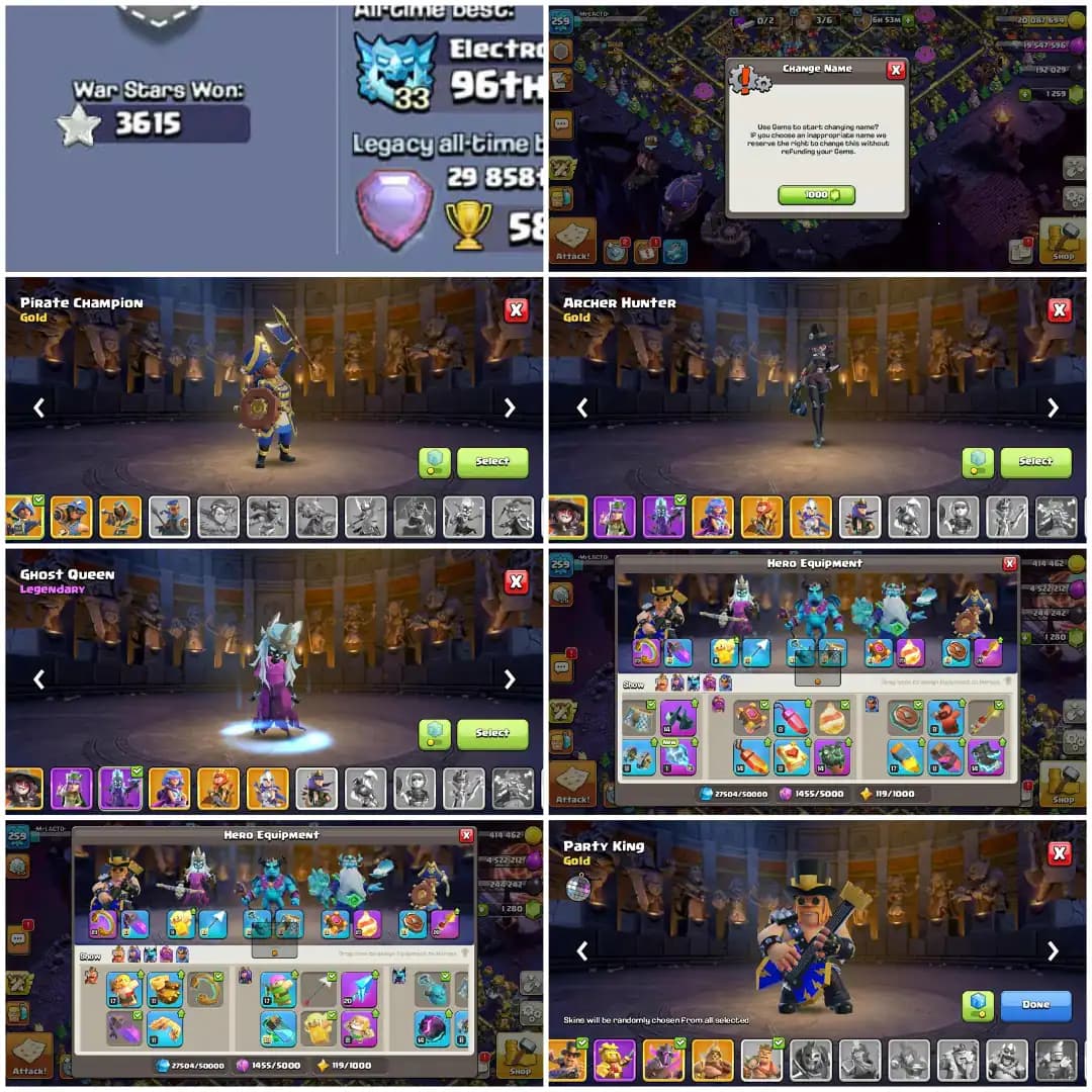 [SUPER CHEAP] EXP-259 ➤TH18 BASE MAXED ➤PREVIOUS 4 HEROS MAXED | 9 EPICS MAX ➤HEROS- 101-100-88-75-50➤9 EPIC EQUIPMENT ➤NC- 1000➤