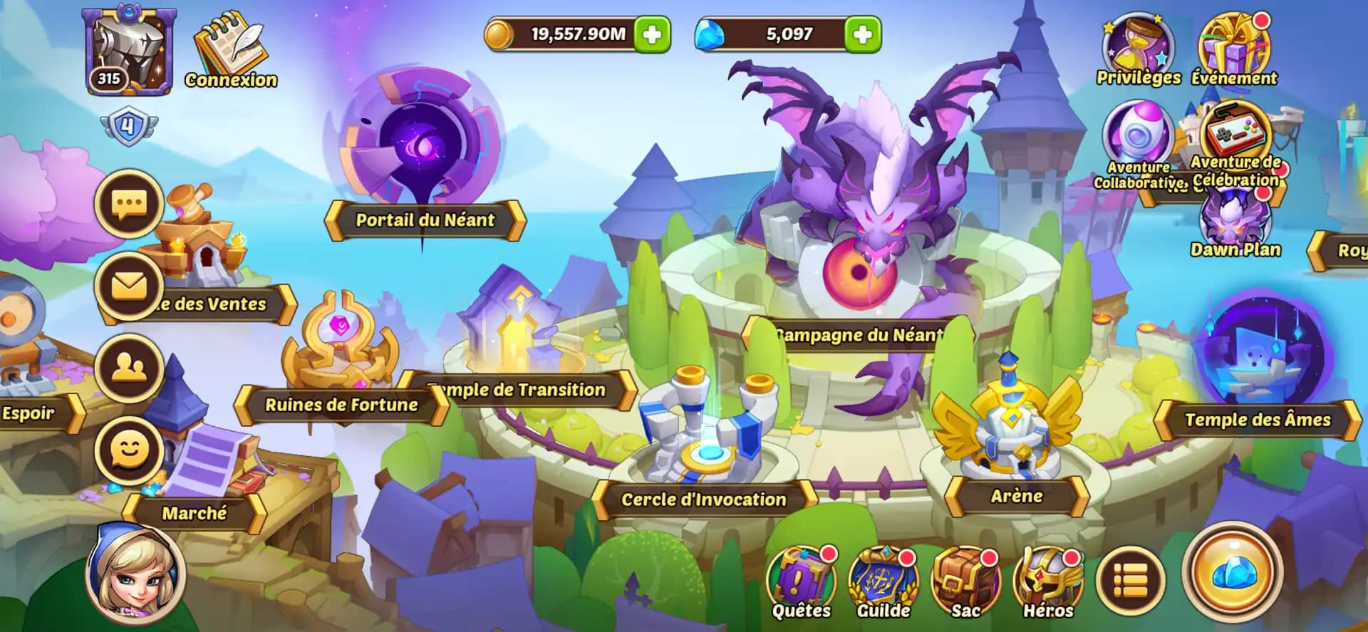 IOS | VIP4 | LVL315 | 8 Void Heroes + 15 E5 | 1.2B Power