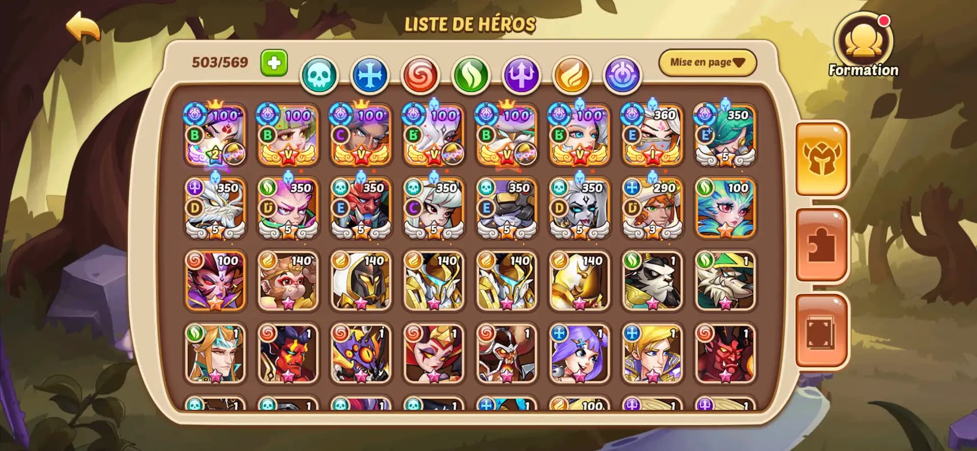 IOS | VIP4 | LVL315 | 8 Void Heroes + 15 E5 | 1.2B Power